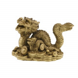 Statueta feng shui dragon cu pui din rasina 10cm, Stonemania Bijou