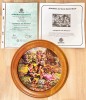 Farfurie + rama + certificat - porzelan Weimar - Copilaria la tara - Iepurasi