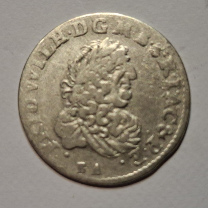 Germania Brandenburg-Prusia 6 groschen 1684 argint Frederic Wilhelm