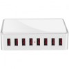 Incarcator Retea Statie USB OEM WLX-T9, 8 x USB, 40W, Alb