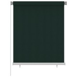 Cumpara ieftin Jaluzea rulou de exterior, verde &icirc;nchis, 120x140 cm,HDPE