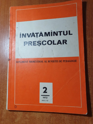 invatamantul prescolar nr.2/1972 foto