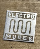 (M) [Audio Vintage] Emblemă Plăcuță Metalică Electromureș - Magnetofon/Pick-up