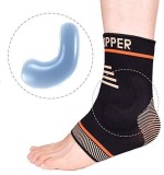 Soseta de compresie pentru glezna Thx4COPPER, nailon/cupru/silicon, marimea S