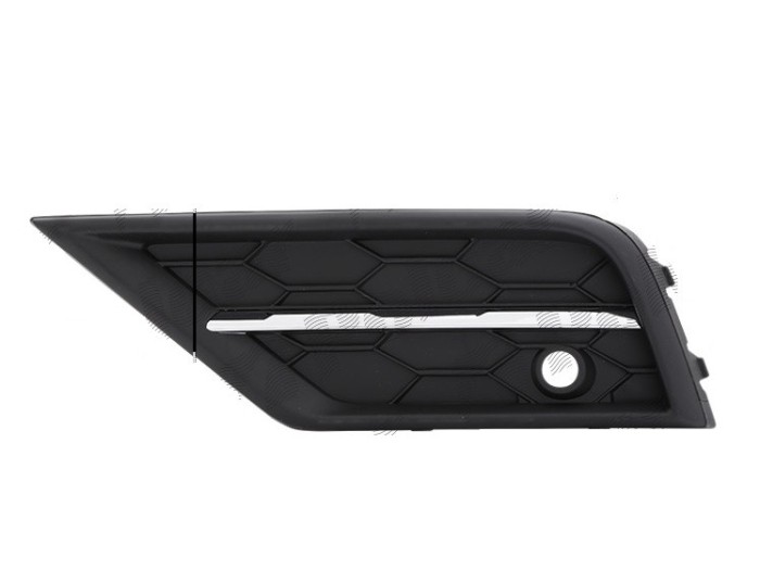 Grila bara fata VW TIGUAN, 05.2016-, fata, partea stanga, cu laminat cromate, cu gauri pentru Senzori de parcare (PDC); superior
