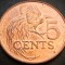 Moneda exotica 5 CENTI - TRINIDAD TOBAGO, anul 2003 * cod 555 A = A.UNC