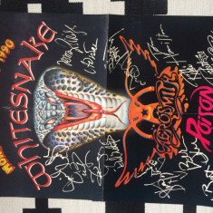 monsters of rock 1990 whitesnake aerosmith poison / AC/DC - Angus young poster