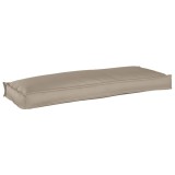 Cumpara ieftin Pernă pentru bancă din paleți Gri taupe 110 x 40 x 8 cm