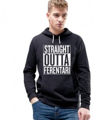 Hanorac Barbati Negru - Straight Outta Ferentari foto