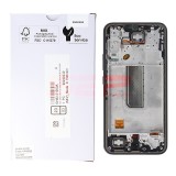 LCD+Touchscreen cu Rama Samsung Galaxy A34 5G / A346 BLACK Original Service Pack