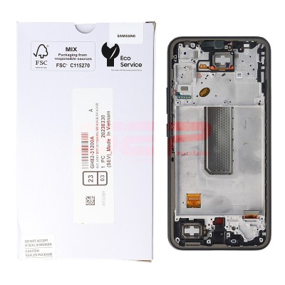 LCD+Touchscreen cu Rama Samsung Galaxy A34 5G / A346 BLACK Original Service Pack foto