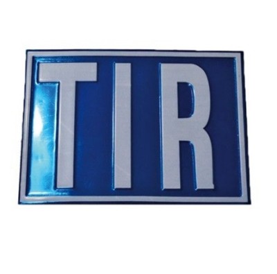 Placuta metalica TIR din otel reliefat foto