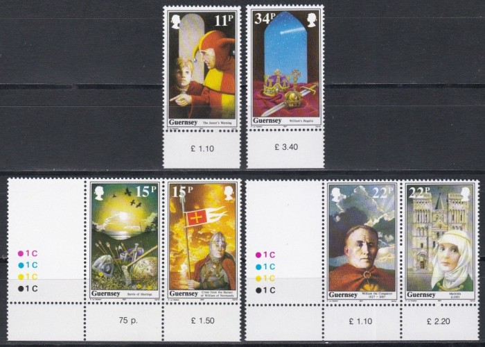 Guernsey 1987 - A 900-a aniversare a morții lui Wilhelm Cuceritorul, MNH