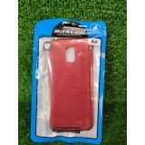 husa protectie telefon plastic perforata samsung A6 rosu / L10
