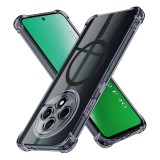 Husa Oppo Reno12 F 4G Asteroid GSM Shockproof Clear Silicone MagSafe, fumuriu