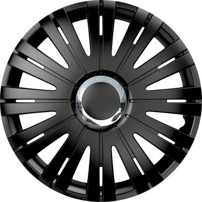 Set capace roti auto Cridem Active RC 4buc - Negru/Crom - 14&amp;#039;&amp;#039; Garage AutoRide foto