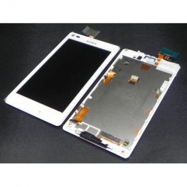 DISPLAY LCD CU TOUCHSCREEN SONY C2105 XPERIA L ALB ORIGINAL foto