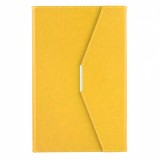 Agenda plic A5 cu decupaj si suport pix gold