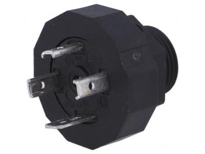 Conector cu Valvă Soclu Format A 18mm 4 PIN 16A foto