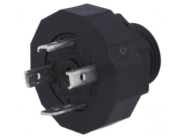 Conector cu Valvă Soclu Format A 18mm 4 PIN 16A