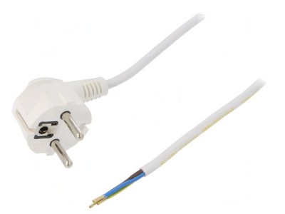 Cablu Electric 3x0.75mm2 5m Alb 16A 250V foto