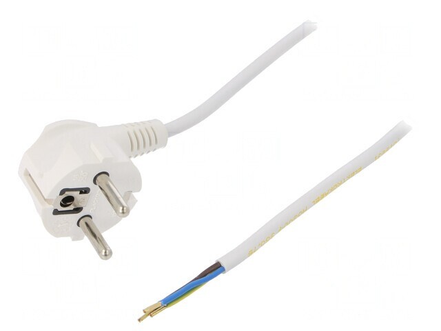 Cablu Electric 3x0.75mm2 5m Alb 16A 250V