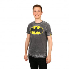 Tricou barbati Batman Logo gri foto