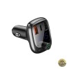 Modulator FM Bluetooth Baseus S-13 2 x USB-A - 1 x USB C - 1 x microSD CCMT000101
