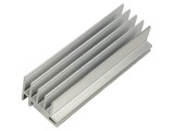 Radiator extrudat din aluminiu, formă T, 100 mm