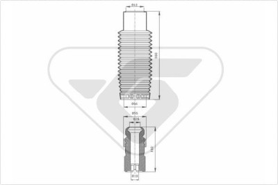 HUTCHINSON KP096 chit protectie praf,amortizor foto