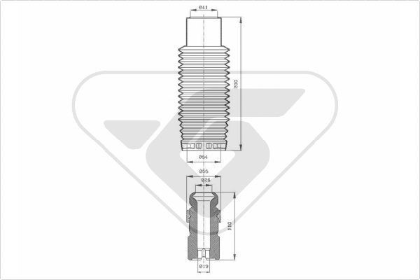 HUTCHINSON KP096 chit protectie praf,amortizor