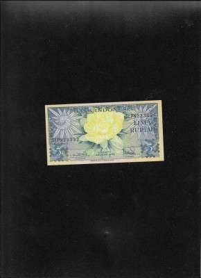 Indonezia Indonesia 5 rupiah rupii 1959 seria23337 unc foto