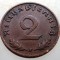 2.863 GERMANIA 2 REICHSPFENNIG 1938 F