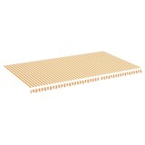 Cumpara ieftin Panza de rezerva copertina, galben si alb, 6x3,5 m
