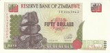 Bancnota ZImbabwe 50 Dolari 1994 - P8 UNC