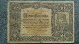 50 Korona 1920 Ungaria / R&aacute;k&oacute;czi Ferenc / seria 205152 / tiparita in Elvetia