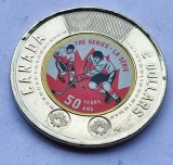 129. Moneda Canada 2 dollars 2022 (50th Anniversary of the Summit Series), America de Nord