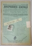 JURISPRUDENTA GENERALA , PUBLICATIUNE SAPTAMANALA DE JURISPRUDENTA REZUMATA ROMANA SI STREINA , NR.22 , 1938