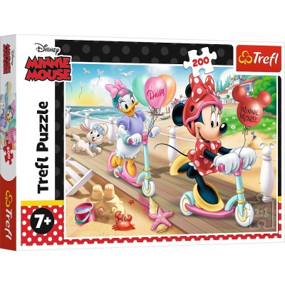 PUZZLE TREFL 200 MINNIE DISTRACTIE LA PLAJA foto