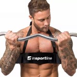 Ham Biceps inSPORTline Bicipi FitLine Training, Fier+EVA, Ajustabil, 55x10cm, Curea 64cm, 1.45kg, Blocare Coate, Gantere Haltere