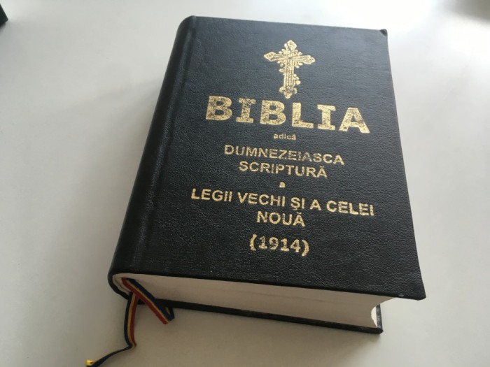 BIBLIA ADICA DUMNEZEEASCA SCRIPTURA 1914- EDITIE ANASTATICA DUPA ORIGINAL