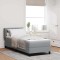 vidaXL Pat boxspring cu saltea Gri deschis 80 x 200 cm țesătură 3340052