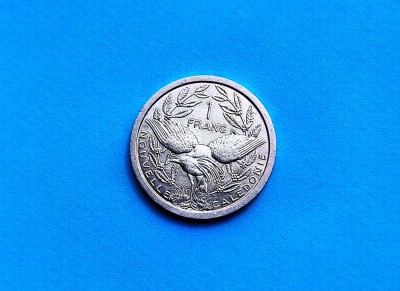 1 Franc 1983 Noua Caledonie-AUNC-Rar foto