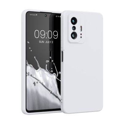 Husa Kwmobile pentru Xiaomi 11T/11T Pro, Silicon, Alb, 56573.02 foto