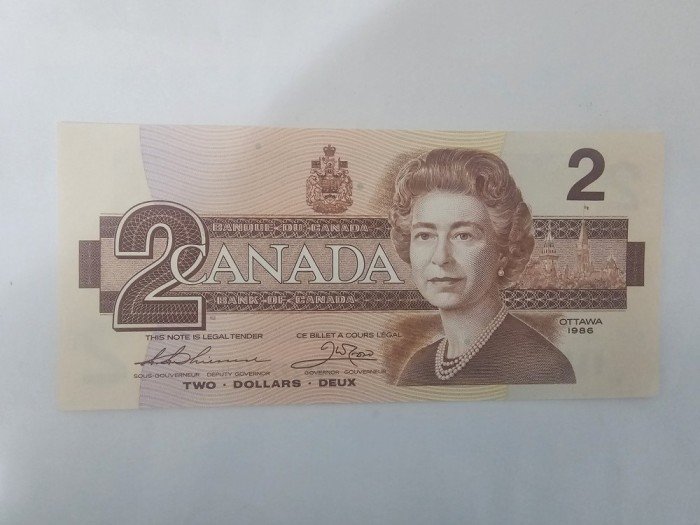 Canada 2 Dollara 1986 Noua