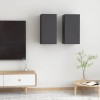 VidaXL Comode TV, 2 buc., gri, 30,5x30x60 cm, lemn prelucrat 803331