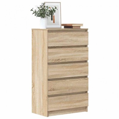 vidaXL Dulap cu sertar, stejar sonoma, 60x36x103 cm, lemn prelucrat foto