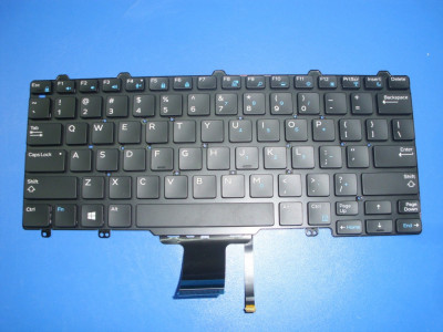 Tastatura laptop noua DELL Latitude E7250 BLACK (Backlit,For Win8) US foto