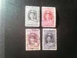 Serie mica Indiile Olandeze 1923 Regina Wilhelmina , 4 valori stampilate