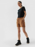 Pantaloni scurți de trekking 4WayStretch pentru femei - maro, 4F Sportswear